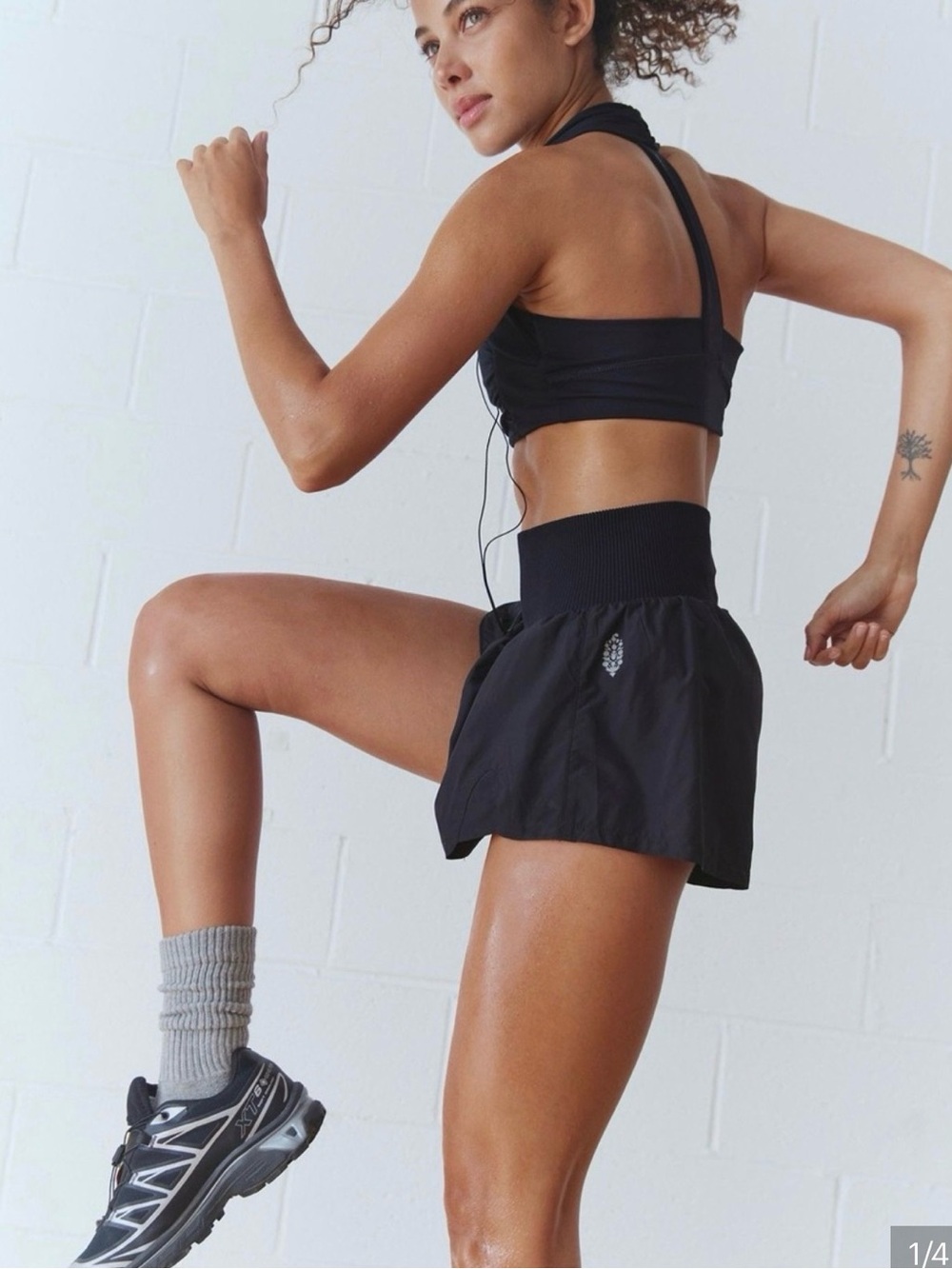 FP Movement by Free People Black High-Waist Athletic Shorts